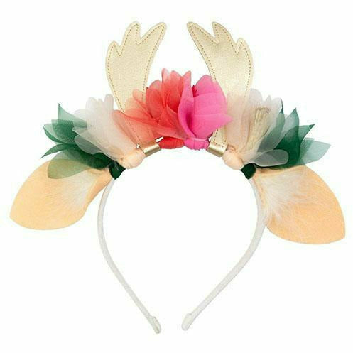 Meri Meri HOLIDAY: CHRISTMAS Floral Deer Headband