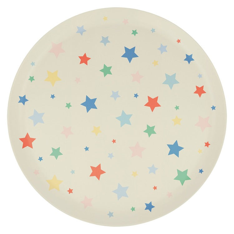 Star Pattern Reusable Large Plates