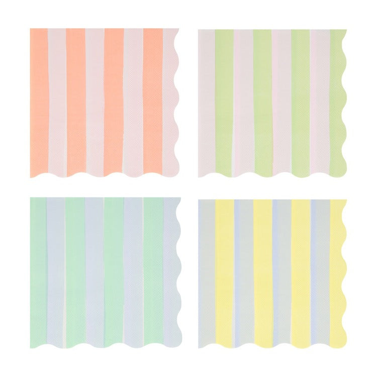 Pastel Stripe Large Napkins