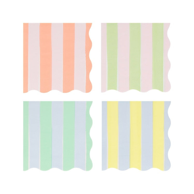 Pastel Stripe Small Napkins