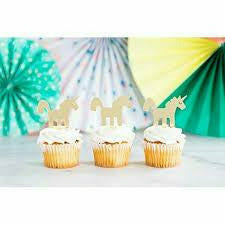 My Mind&#39;s Eye BIRTHDAY: JUVENILE GLD UNICORN TOPPERS