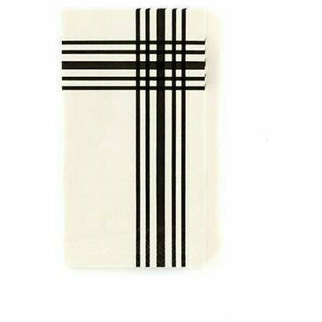 My Mind's Eye BOUTIQUE CREAM PLAID DINNER NAPKINS