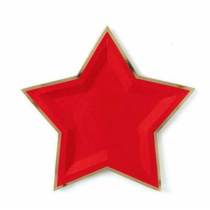 My Mind&#39;s Eye BOUTIQUE RED STAR PAPER PLATES