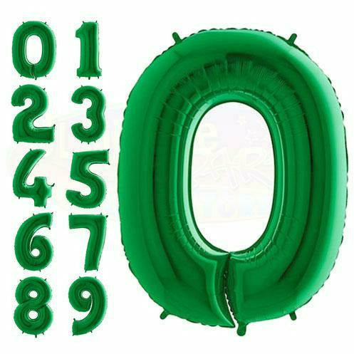 Green Number Balloons