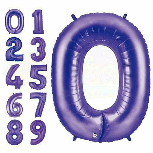 Nikki&#39;s Balloons BALLOONS 40&quot; Purple Number Mylar Balloon