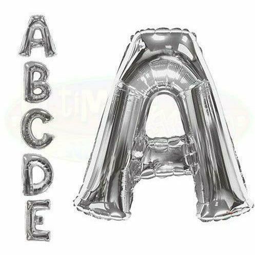 Nikki&#39;s Balloons BALLOONS 600&#39;s 34&quot; Silver Letter Mylar Balloon