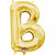 Nikki's Balloons BALLOONS B 16" Gold Letter Air-Filled Mylar Balloon