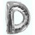 Nikki's Balloons BALLOONS D 600's 34" Silver Letter Mylar Balloon