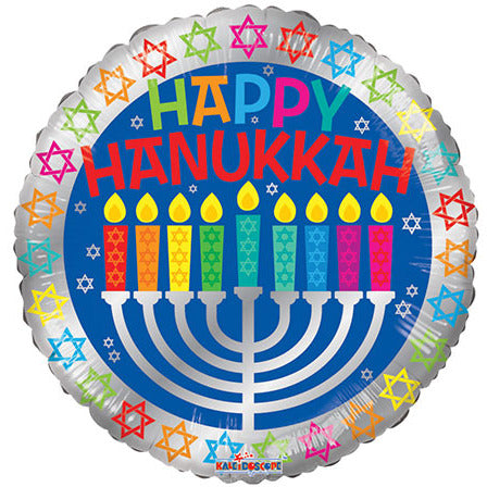 Nikki&#39;s Balloons BALLOONS E002 17&quot; Happy Hanukkah Foil Balloon