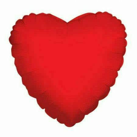 Nikki&#39;s Balloons BALLOONS F005 RED HEART 18&quot; MYLAR BALLOON NO PACKAGE