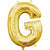 Nikki's Balloons BALLOONS G 16" Gold Letter Air-Filled Mylar Balloon