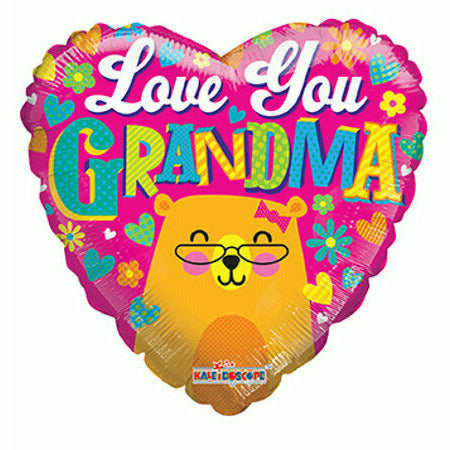 Nikki's Balloons BALLOONS G010 18" Love You Grandma Bear