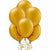 Nikki's Balloons BALLOONS Gold Pearl Latex Balloons 72ct, 12"