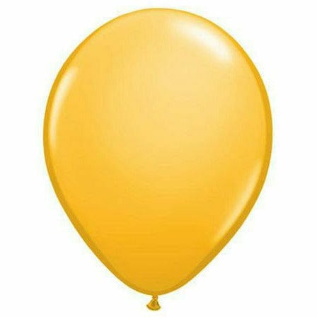 Nikki's Balloons BALLOONS Goldenrod / Air-Filled Solid Color 5" Air-Filled Latex Balloon, 1ct