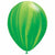 Nikki's Balloons BALLOONS Green Agate / Helium Filled Agate Latex Balloon 1ct, 11"