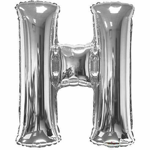 Nikki's Balloons BALLOONS H 600's 34" Silver Letter Mylar Balloon