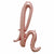 Nikki's Balloons BALLOONS H Rose Gold Script Letter Air-Filled Mylar Balloon