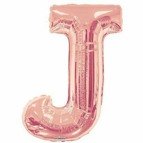 Nikki's Balloons BALLOONS J 600's  34" Rose Gold Letter Foil