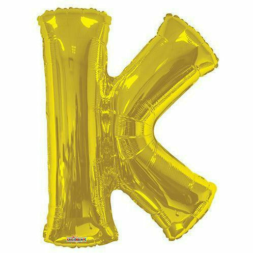 Nikki's Balloons BALLOONS K 600's 34" Gold Letter Foils