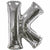 Nikki's Balloons BALLOONS K 600's 34" Silver Letter Mylar Balloon