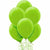 Nikki's Balloons BALLOONS Kiwi Green / Helium Filled Solid Color Latex Balloons 15ct, 12"