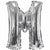 Nikki's Balloons BALLOONS M 600's 34" Silver Letter Mylar Balloon