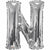 Nikki's Balloons BALLOONS N 600's 34" Silver Letter Mylar Balloon