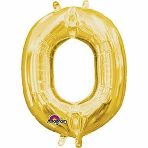 Nikki's Balloons BALLOONS O 16" Gold Letter Air-Filled Mylar Balloon