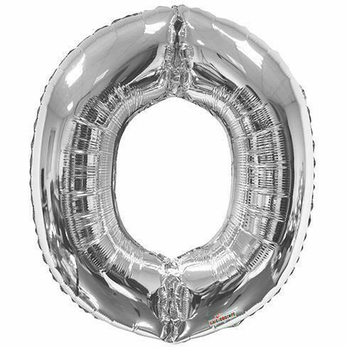 Nikki's Balloons BALLOONS O 600's 34" Silver Letter Mylar Balloon