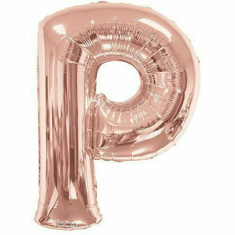 Nikki's Balloons BALLOONS P 600's  34" Rose Gold Letter Foil