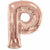 Nikki's Balloons BALLOONS P 600's  34" Rose Gold Letter Foil