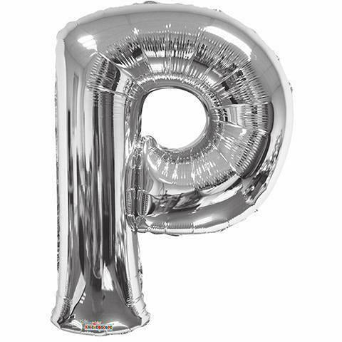 Nikki's Balloons BALLOONS P 600's 34" Silver Letter Mylar Balloon