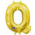 Nikki's Balloons BALLOONS Q 16" Gold Letter Air-Filled Mylar Balloon