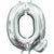 Nikki's Balloons BALLOONS Q 16" Silver Letter Air-Filled Mylar Balloon