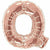 Nikki's Balloons BALLOONS Q 600's  34" Rose Gold Letter Foil