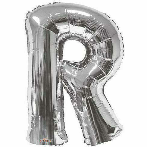 Nikki's Balloons BALLOONS R 600's 34" Silver Letter Mylar Balloon