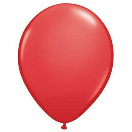 Nikki&#39;s Balloons BALLOONS Red / Air-Filled Solid Color 5&quot; Air-Filled Latex Balloon, 1ct