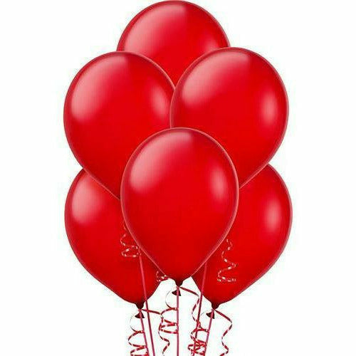 Nikki&#39;s Balloons BALLOONS Red Pearl Latex Balloons 72ct, 12&quot;