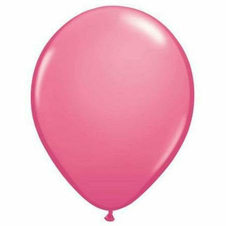 Nikki's Balloons BALLOONS Rose / Helium Filled Solid Color Latex Balloon 1ct, 11"