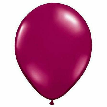 Nikki's Balloons BALLOONS Sparkling Burgundy / Helium Filled Solid Color Latex Balloon 1ct, 11"