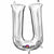 Nikki's Balloons BALLOONS U 16" Silver Letter Air-Filled Mylar Balloon