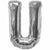 Nikki's Balloons BALLOONS U 600's 34" Silver Letter Mylar Balloon