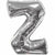 Nikki's Balloons BALLOONS Z 600's 34" Silver Letter Mylar Balloon