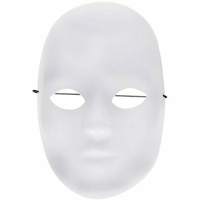 Oriental Trading COSTUMES: ACCESSORIES Full White Mask