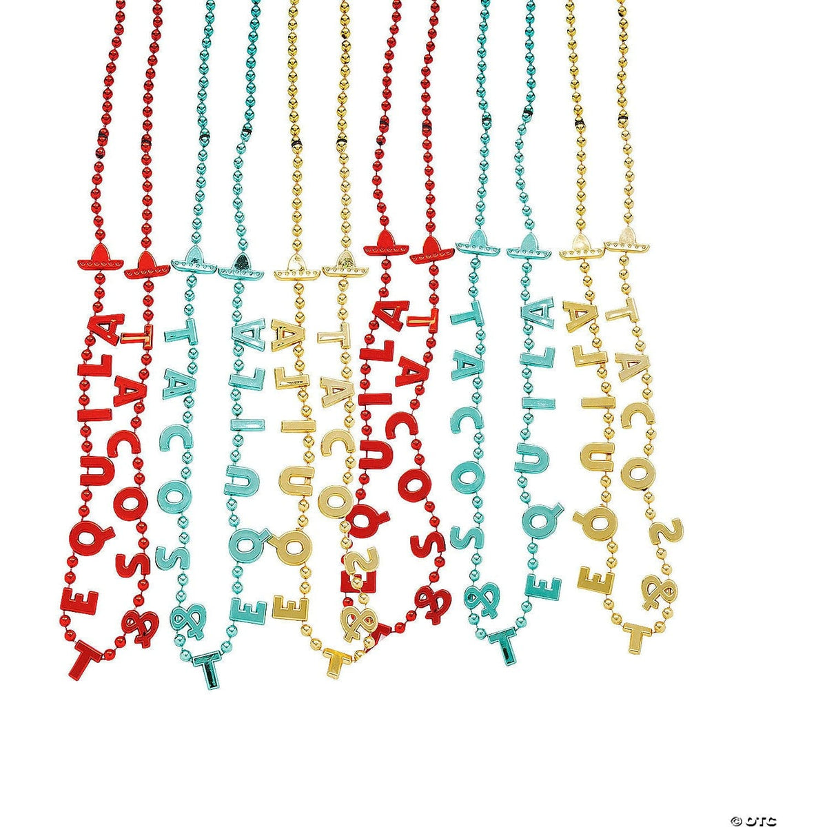 Oriental Trading Fiesta Tacos &amp; Tequila Beaded Necklaces