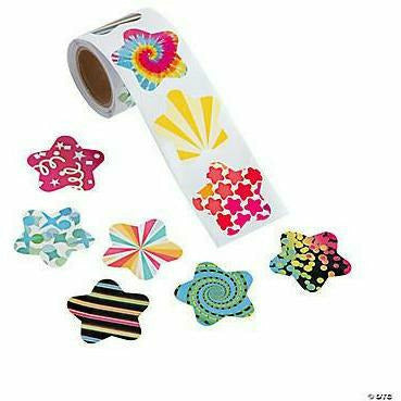 Oriental Trading TOYS Funky Stars Assorted Sticker Rolls