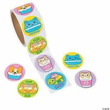 Oriental Trading TOYS Scented Foodimals Assorted Sticker Rolls