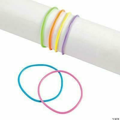 Oriental Trading TOYS Vinyl Neon Jelly Bracelets