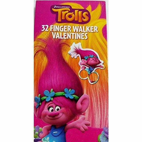 Paper Magic Group HOLIDAY: VALENTINES DreamWorks Trolls 32 Finger Walker Valentines