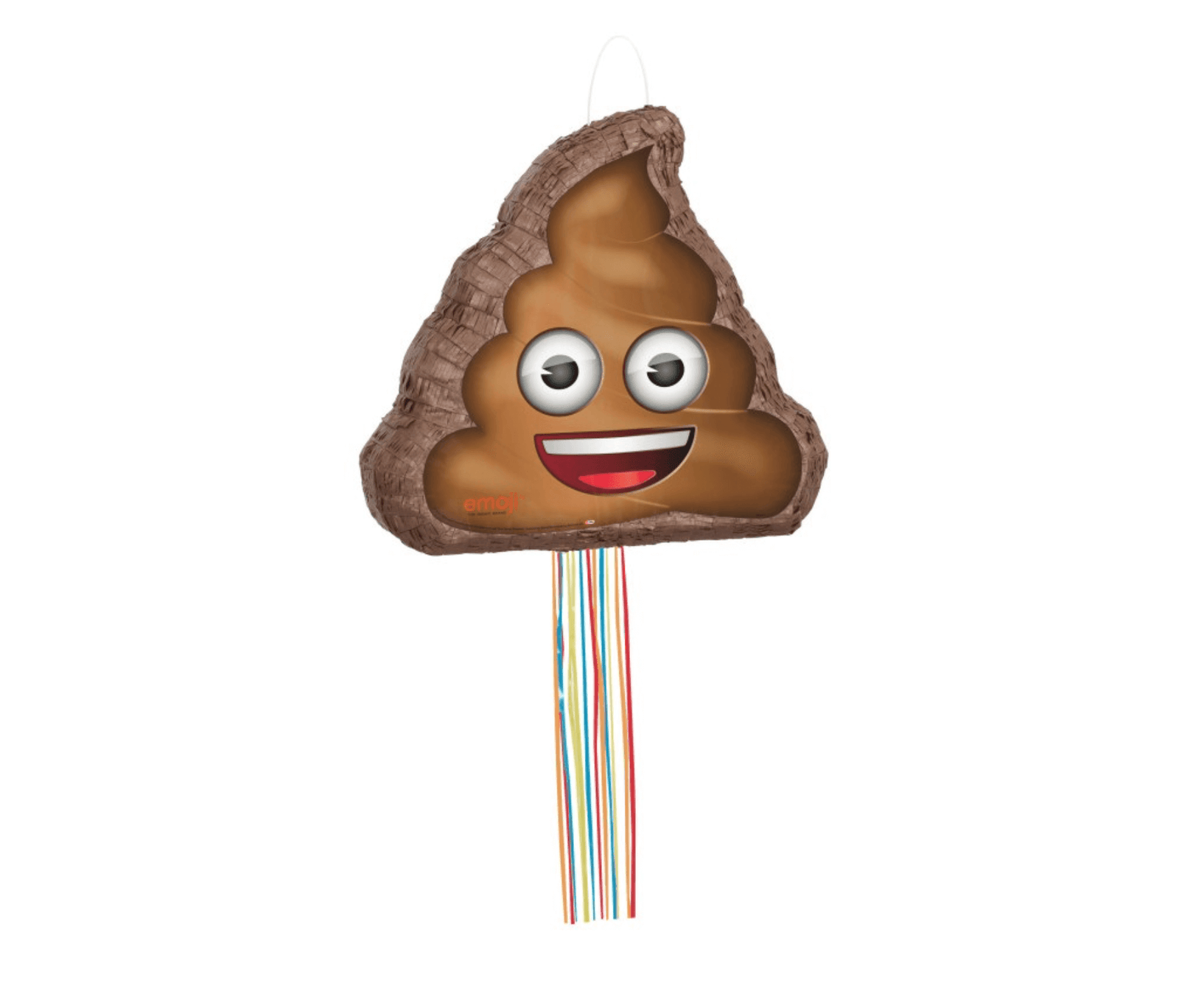 Poop Emoji Shaped Drum Pull Pinata